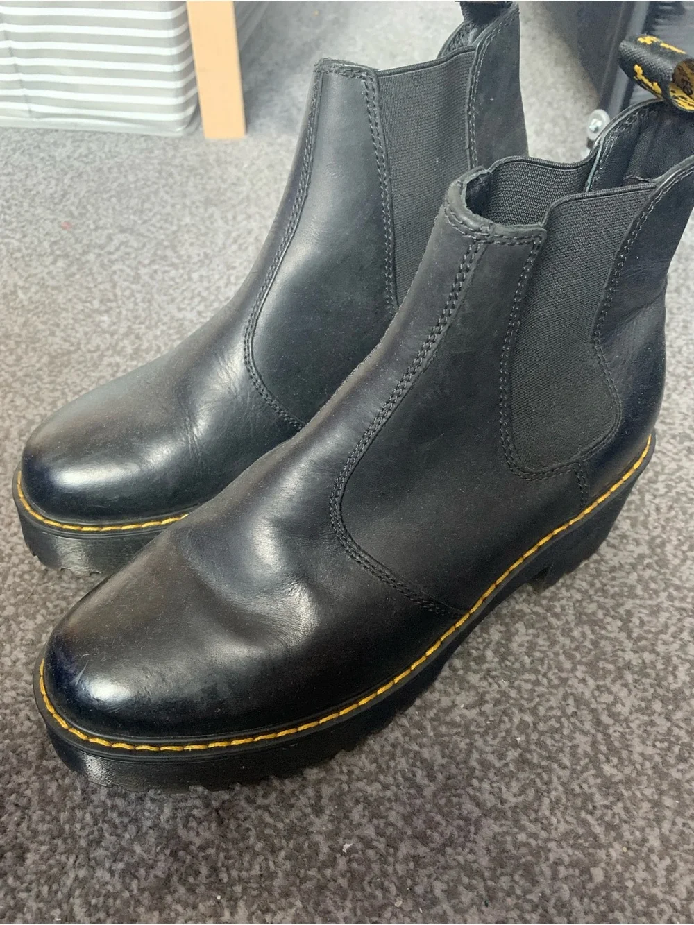 Dr. Martens Rometty Women’s Leather Platform Chelsea Boots